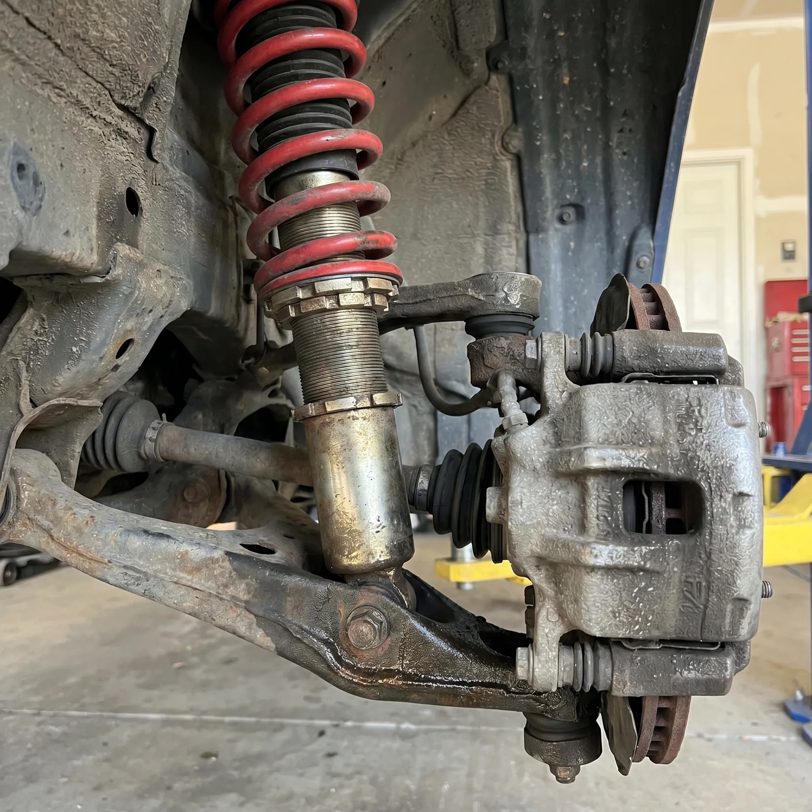 Wheel alignment and suspension service